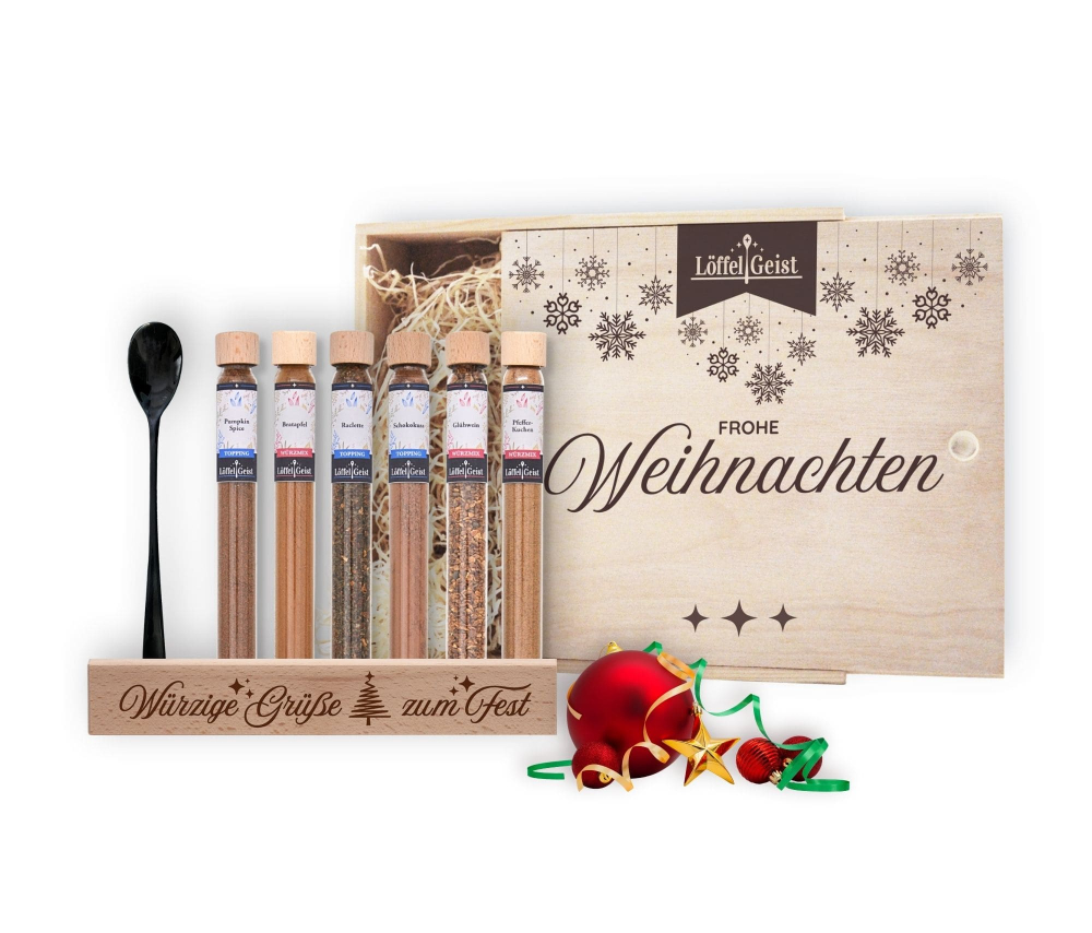 Preview: Gewürz-Geschenkbox Frohe Weihnachten