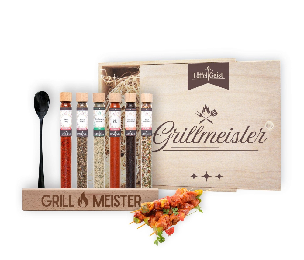 Preview: Gewürz-Geschenkbox Grillmeister