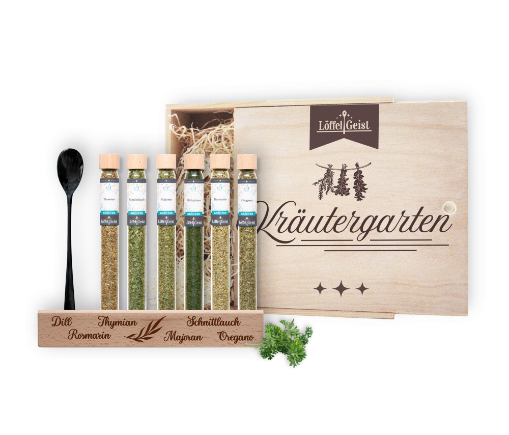 Preview: Gewürz-Geschenkbox Kräutergarten