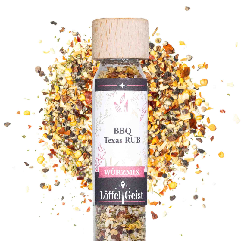 BBQ Texas Gewürzmischung im Glasröhrchen