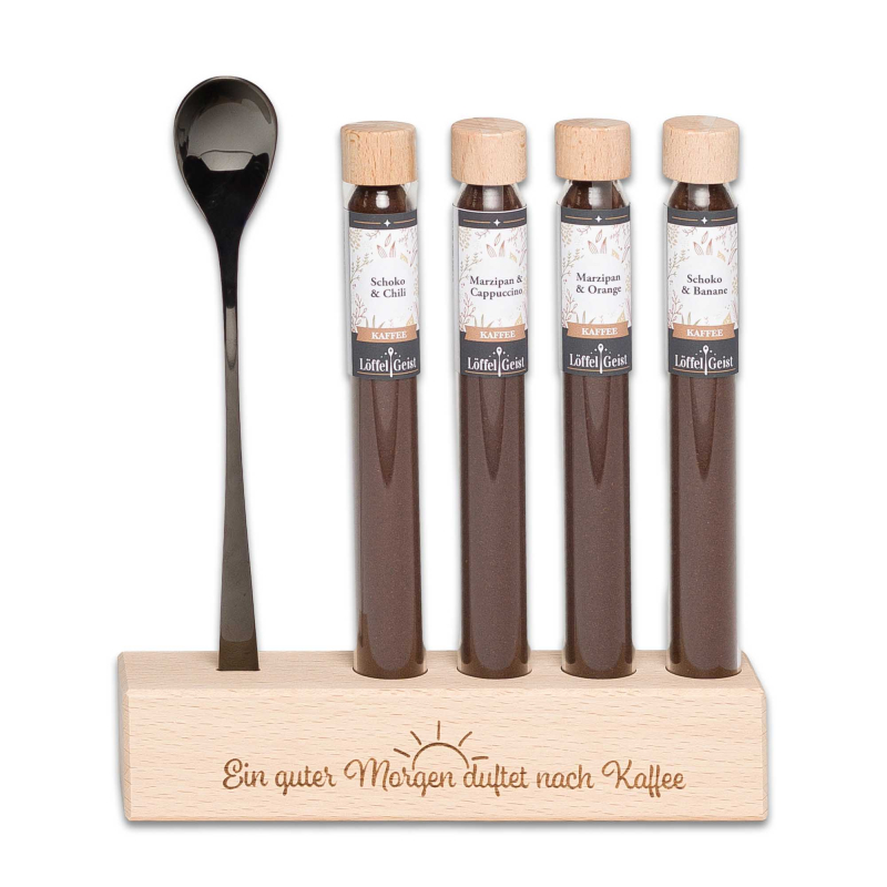 Kaffee Geschenkset Ein guter Morgen duftet nach Kaffee