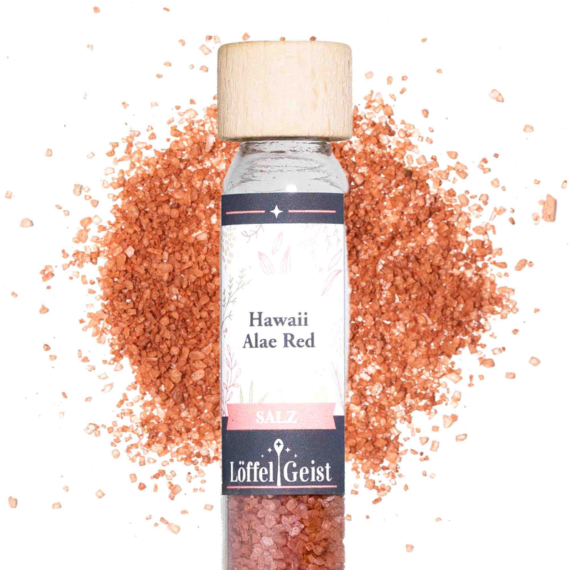 Hawaii Alae Red Salz im Reagenzglas