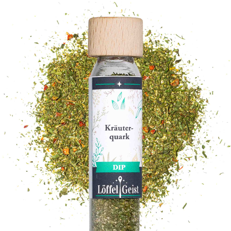 Kräuterquark im Reagenzglas