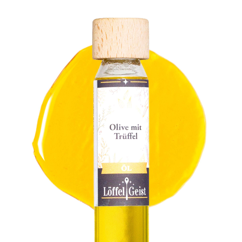 Olive mit Trüffel Öl Textur
