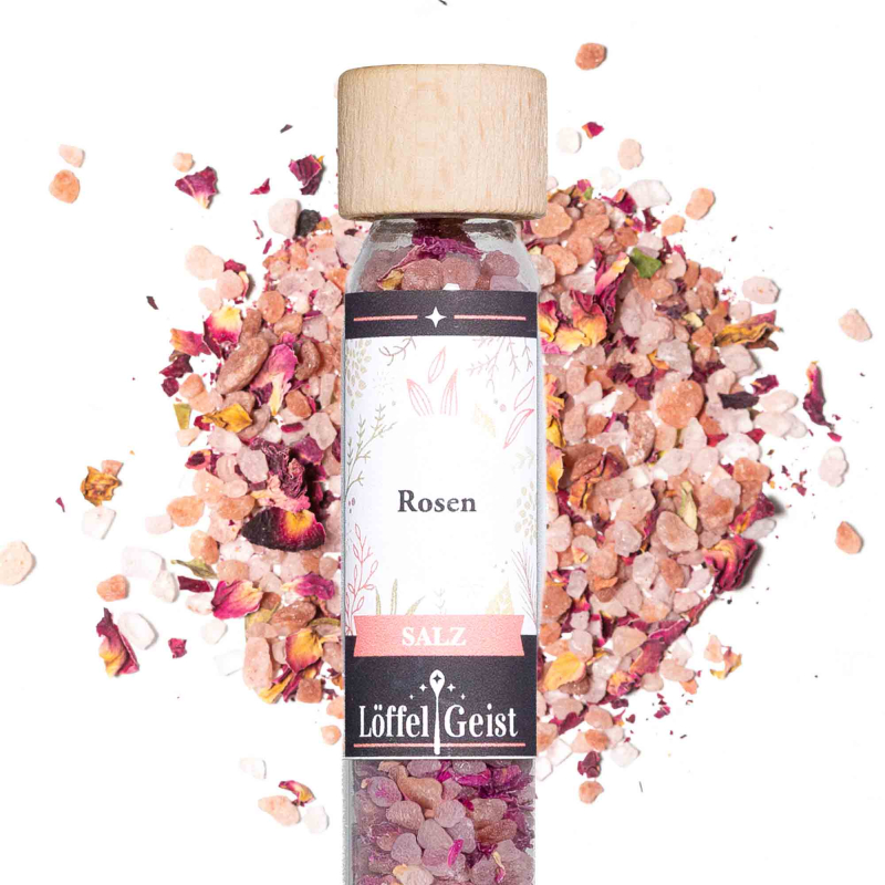 Rosensalz im Reagenzglas