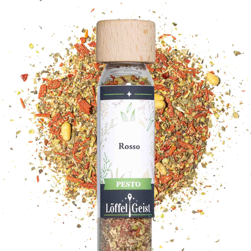 Rosso Pesto im Glasröhrchen