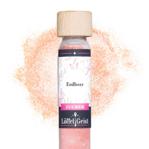 Erdbeer Zucker im Reagenzglas