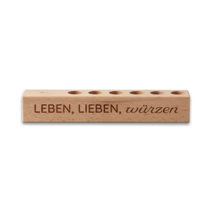 6er Gewürzständer Leben, Lieben, würzen