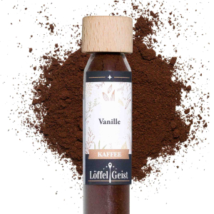 Vanille Kaffee im Glasröhrchen