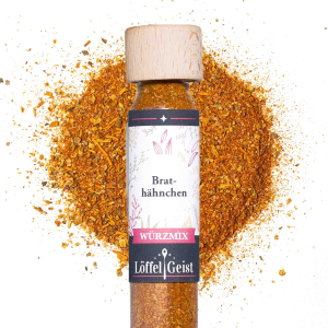 Brathähnchen Gewürzmischung im Reagenzglas