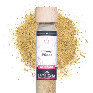 Champi Pfanne Gewürzmischung im Glasröhrchen
