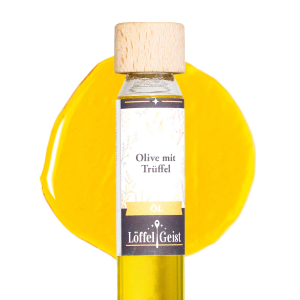 Olive mit Trüffel Öl Textur