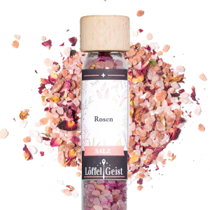 Rosensalz im Reagenzglas